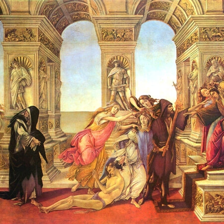 Πινακας σε καμβά BOTTICELLI - LA CALUNNIA DI APELLE - Botticelli Sandro Sticky 4