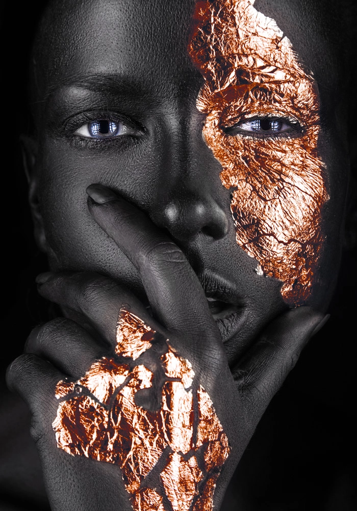 Πινακας σε καμβά BRONZE FACE