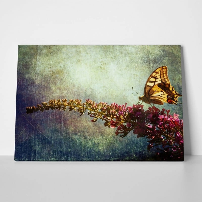 Πινακας σε καμβά BUTTERFLY LILAC