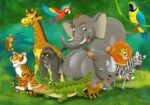 Πινακας σε καμβά CARTOON SAFARI