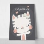 Πινακας σε καμβά CAT PERFECT DAY