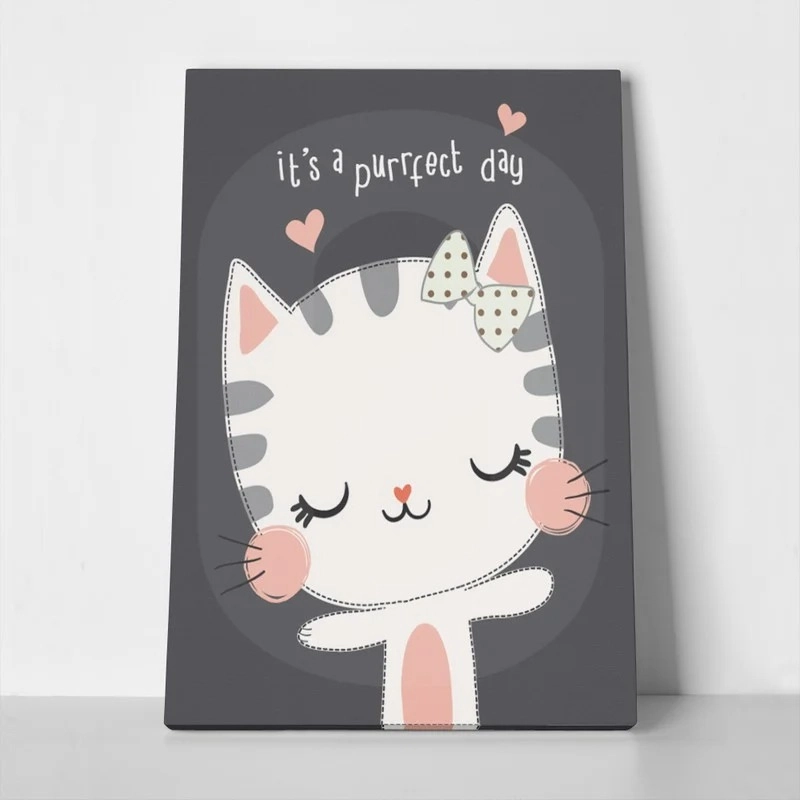 Πινακας σε καμβά CAT PERFECT DAY