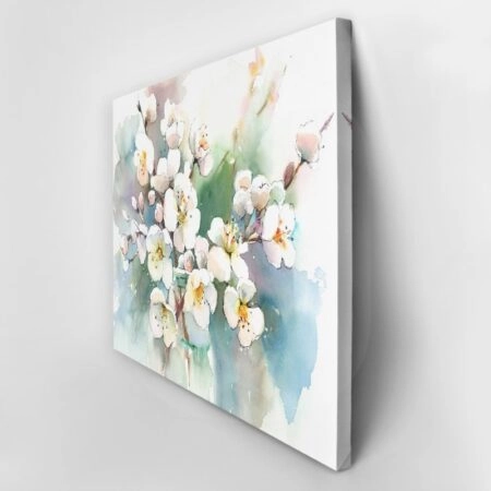Πινακας σε καμβά CHERRY BLOSSOM WATERCOLOR - Ανθη Δεντρων Sticky 2