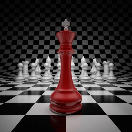 Πινακας σε καμβά CHESS BATTLE - Αθληματα και Χομπυ Sticky 4