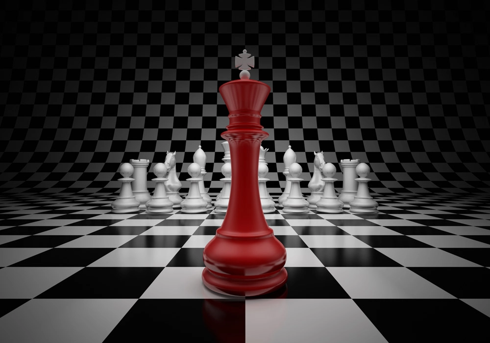Πινακας σε καμβά CHESS BATTLE