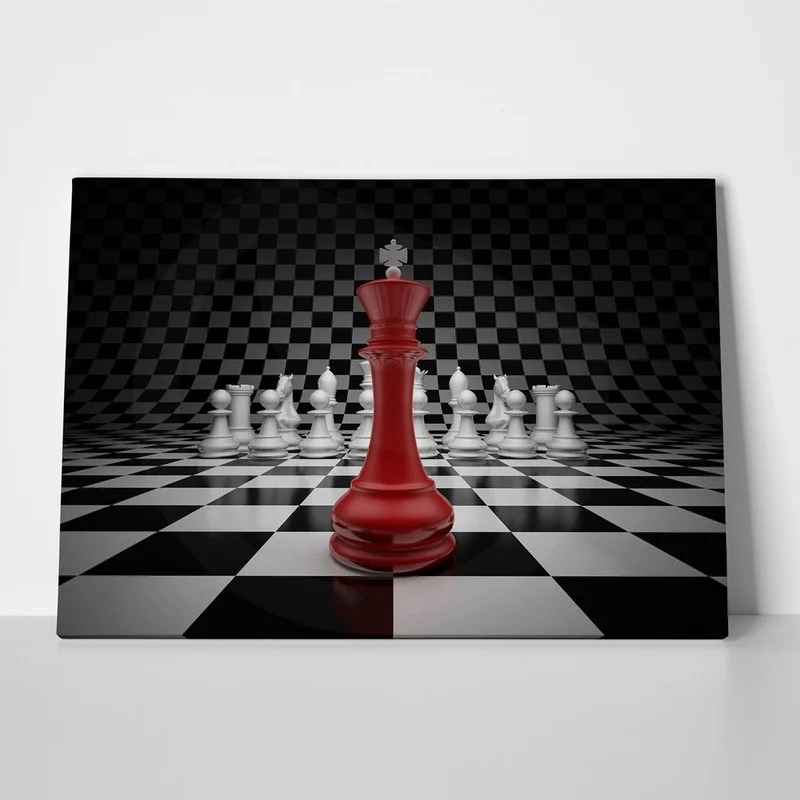 Πινακας σε καμβά CHESS BATTLE