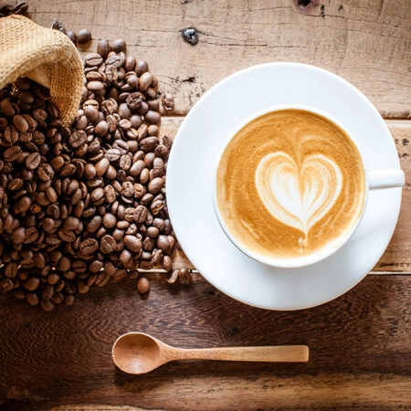Πίνακας COFFEE LATTE AND BEANS - Food and Drink Sticky 4