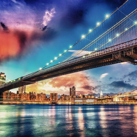 Πινακας σε καμβά COLORFUL BROOKLYN - Νεα Υορκη Sticky 5