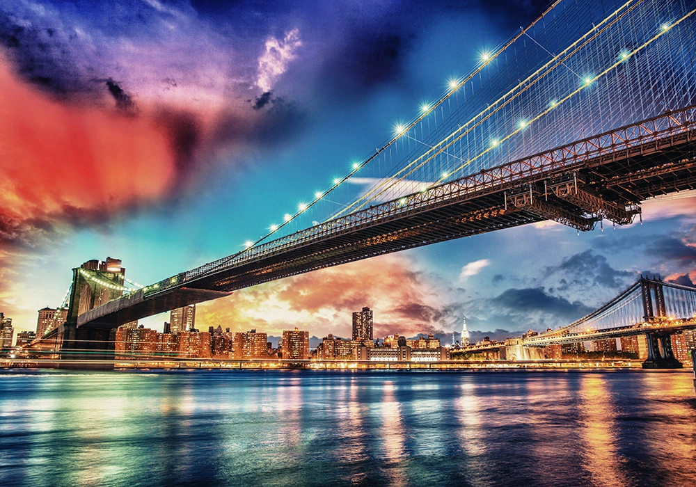 Πινακας σε καμβά COLORFUL BROOKLYN