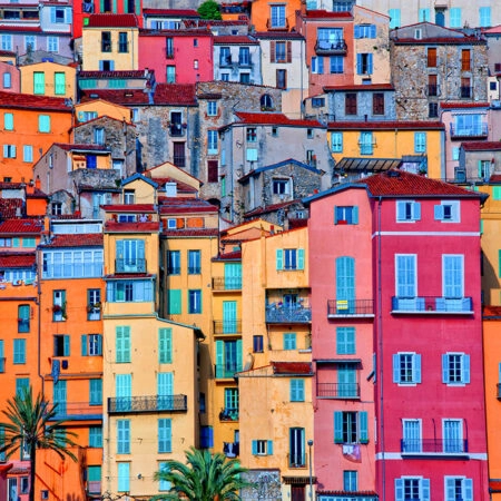 Πινακας σε καμβά COLORFUL HOUSES - Πολεις και Αρχιτεκτονικη Sticky 4