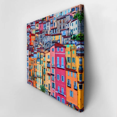 Πινακας σε καμβά COLORFUL HOUSES - Πολεις και Αρχιτεκτονικη Sticky 2