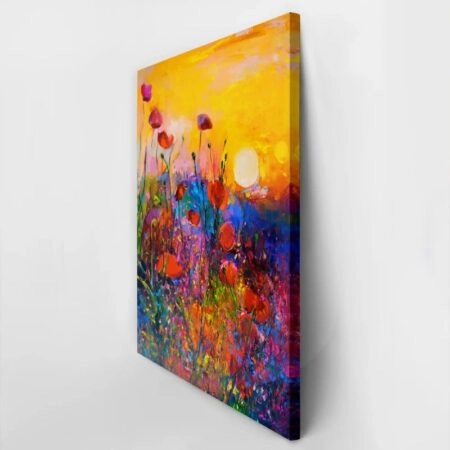 Πινακας σε καμβά COLORFUL POPPIES - Παπαρουνες Sticky 3