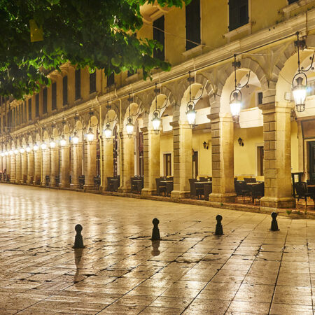 Πινακας σε καμβά CORFU HISTORIC CENTER 2 - Πολεις και Αρχιτεκτονικη Sticky 4