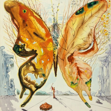 Πίνακας σε καμβά DALI - VENUS BUTTERFLY - Salvador Dali Sticky 5