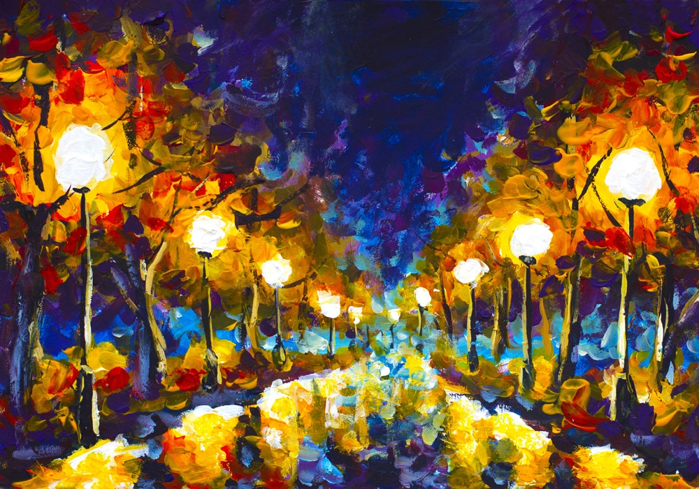Πινακας σε καμβά EXPRESSIONISM OIL PAINTING