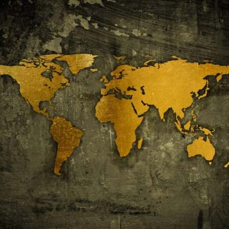 Πινακας σε καμβά GOLDEN WORLD MAP - Πινακες σε καμβα Sticky 4