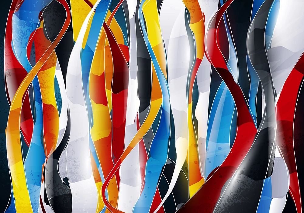 Πινακας σε καμβά GRAFFITI STRIPES