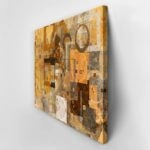 Πινακας σε καμβά GRUNGE ABSTRACT SHAPES 3