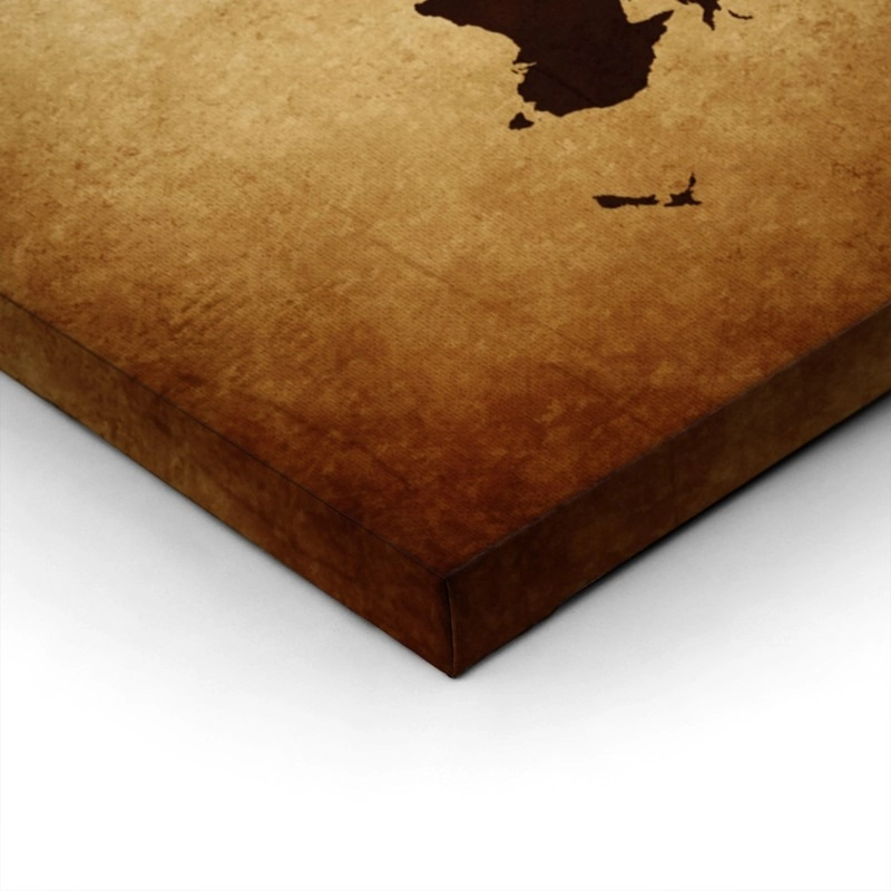 Πινακας σε καμβά GRUNGE WORLD MAP