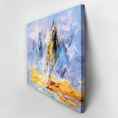 Πινακας σε καμβά HANDPAINTED HORSES - Αλογα Sticky 2