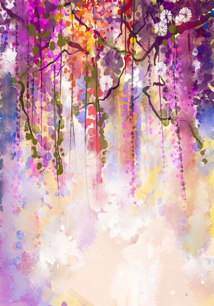 Πινακας σε καμβά HANGING FLOWERS
