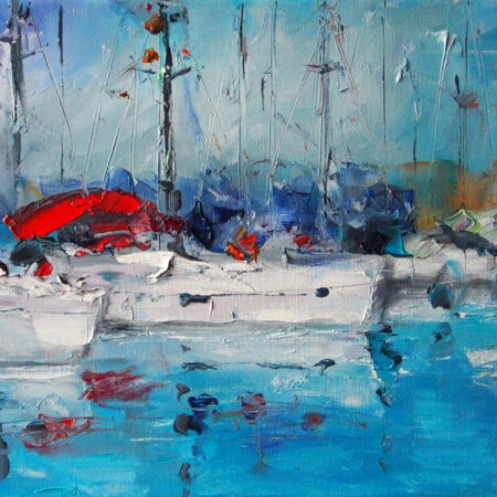 Πινακας σε καμβά ITALIAN SAILBOATS - Λιμανια Sticky 4
