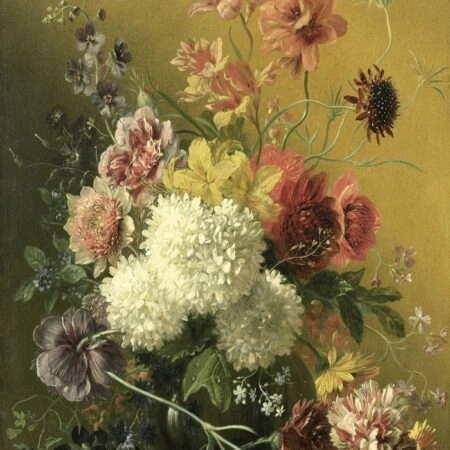 Πινακας σε καμβά JACOBUS JOHANNES - STILL LIFE WITH FLOWERS - Αντιγραφα ζωγραφων Sticky 4