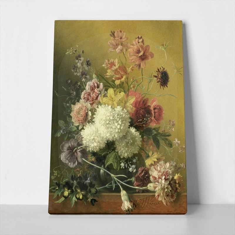 Πινακας σε καμβά JACOBUS JOHANNES - STILL LIFE WITH FLOWERS