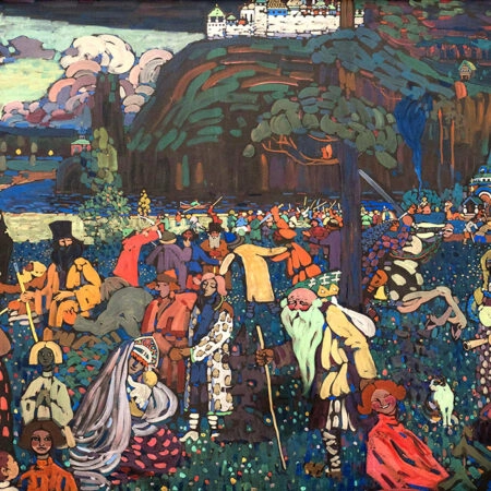 Πινακας σε καμβά KANDINSKY - COLOURFUL LIFE - Wassily Kandinsky Sticky 5