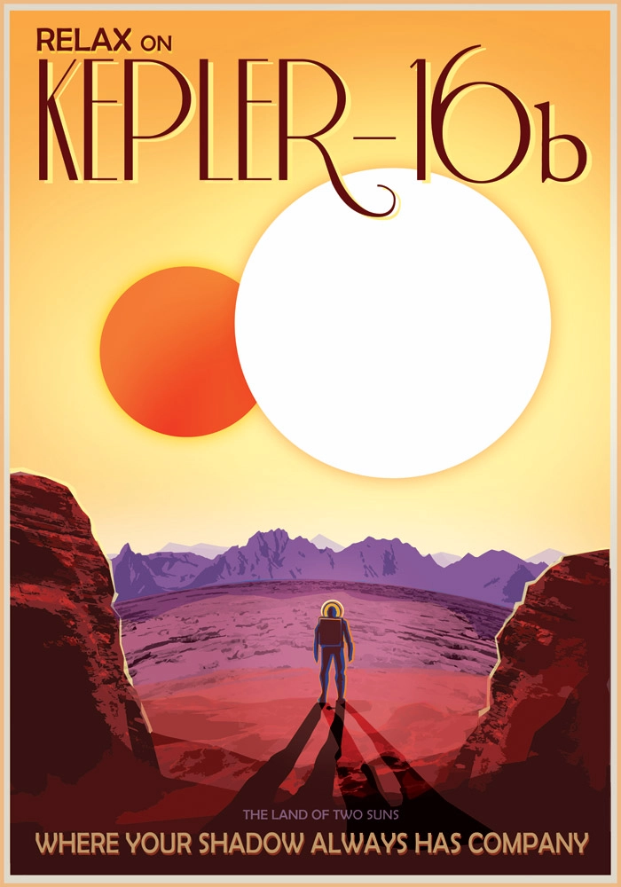 Πινακας σε καμβά KEPLER 16b