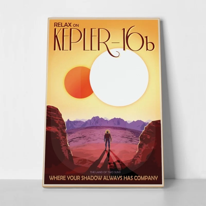 Πινακας σε καμβά KEPLER 16b