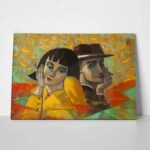Πινακας σε καμβά LOVERS PORTRAIT PAINTING