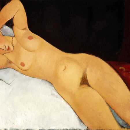 Πινακας σε καμβά MODIGLIANI - NUDE WITH NECKLACE (NU) - Modigliani Amedeo Sticky 4