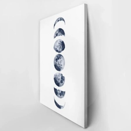 Πινακας σε καμβά MOON PHASES WATERCOLOR - Διαστημα και Τεχνολογια Sticky 3