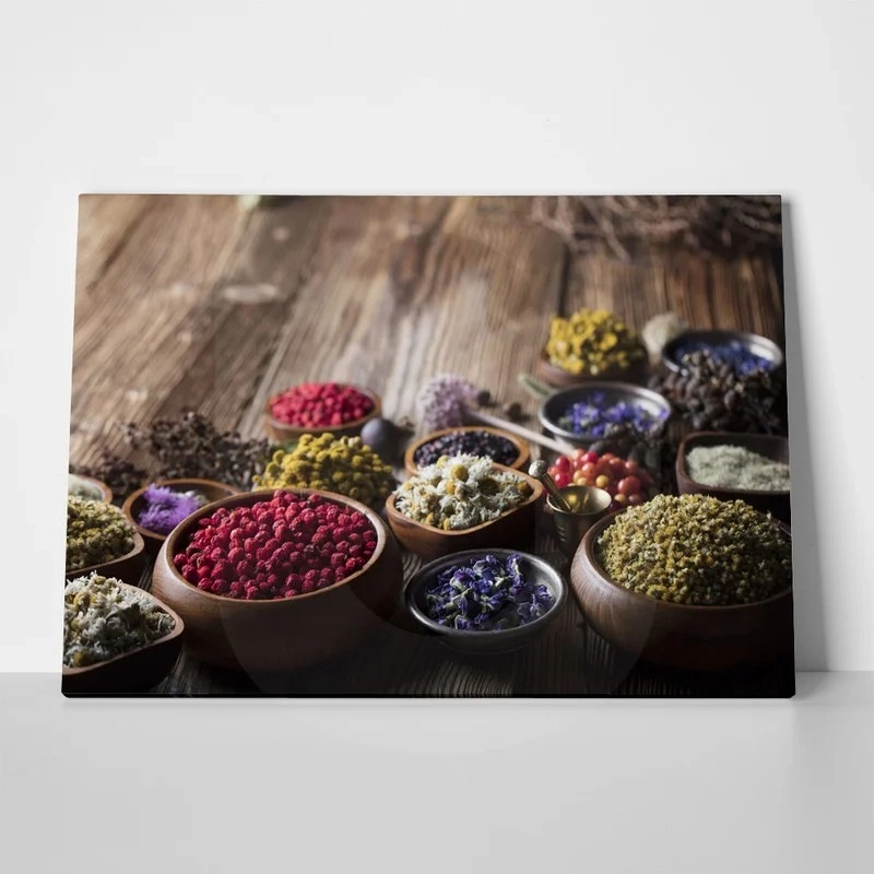 Πινακας σε καμβά NATURAL HERBS MEDICINE
