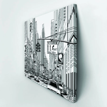 Πινακας σε καμβά NEW YORK SKETCH - Νεα Υορκη Sticky 4