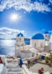 Πινακας σε καμβά OIA VILLAGE SANTORINI GREECE