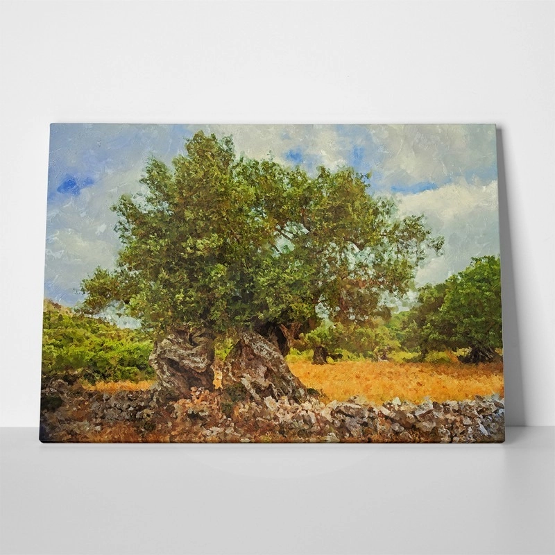 Πινακας σε καμβά OLIVE DRAWING 1