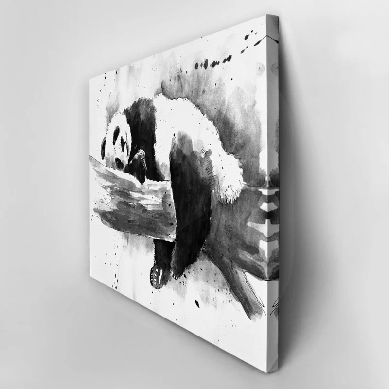 Πινακας σε καμβά PANDA PAINTING SLEEPING