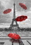Πινακας σε καμβά PARIS RAIN 1