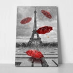 Πινακας σε καμβά PARIS RAIN 1