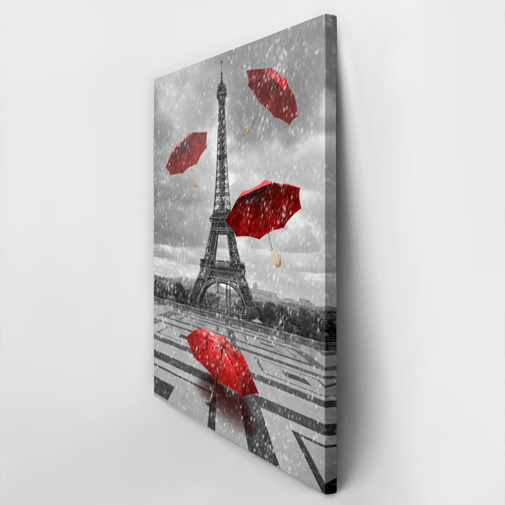 Πινακας σε καμβά PARIS RAIN 1