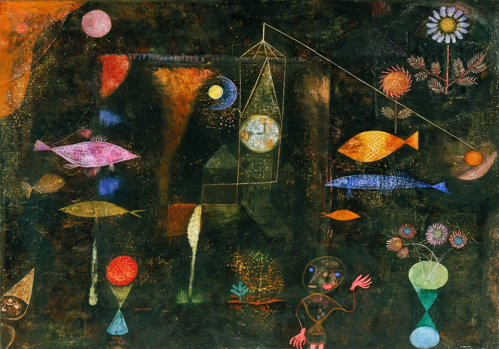 Πινακας σε καμβά PAUL KLEE - FISH MAGIC