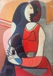 Πινακας σε καμβά PICASSO - SEATED WOMAN