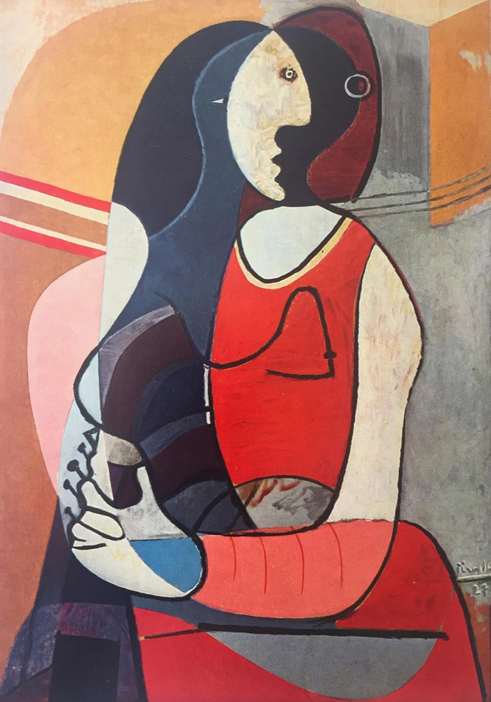 Πινακας σε καμβά PICASSO - SEATED WOMAN