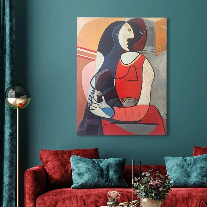 Πινακας σε καμβά PICASSO - SEATED WOMAN