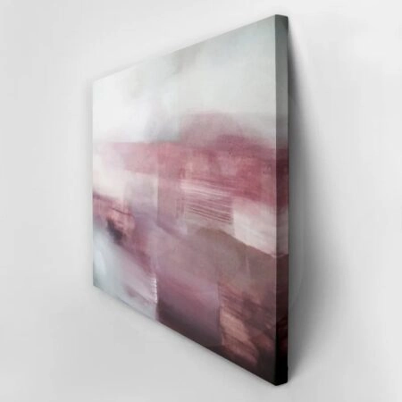 Πινακας σε καμβά PINK - GREY ABSTRACT ART - Αφηρημενα και Abstract Sticky 2