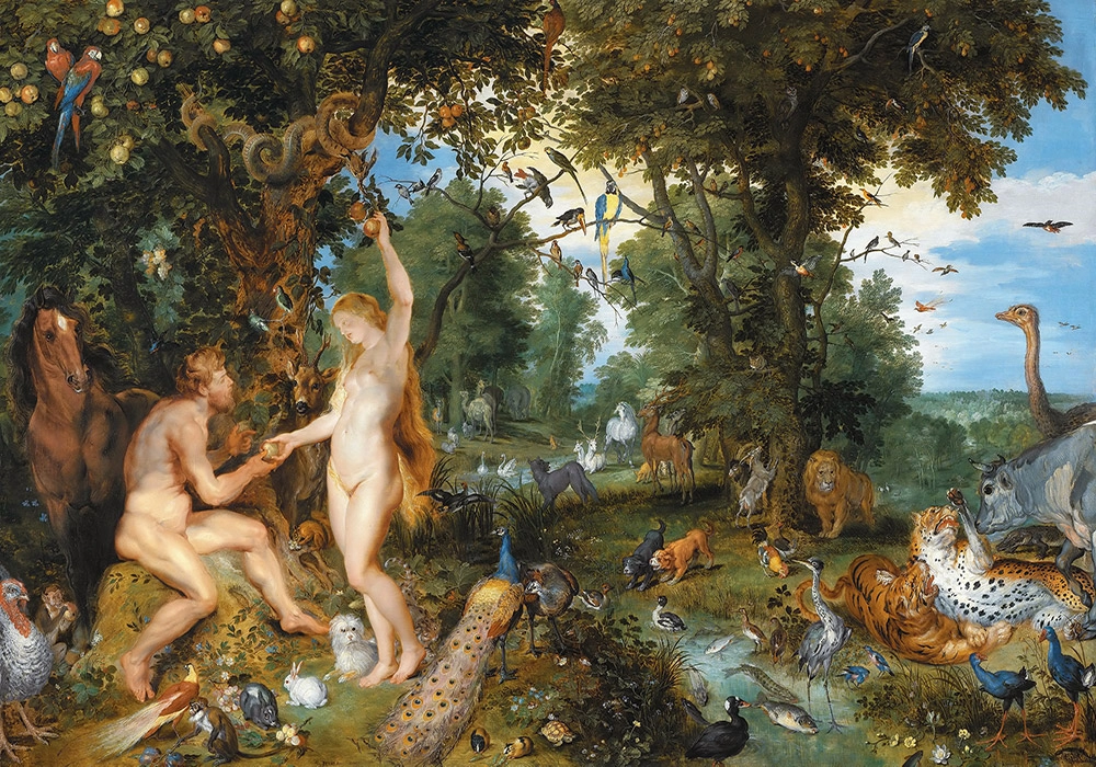 Πινακας σε καμβά RUBENS - ADAM EVA