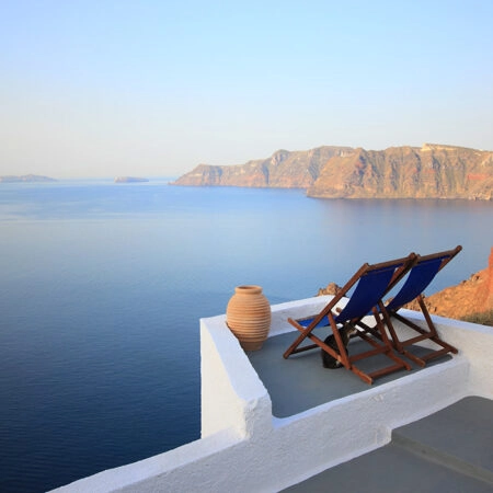 Πινακας σε καμβά SANTORINI - Νησια Sticky 4