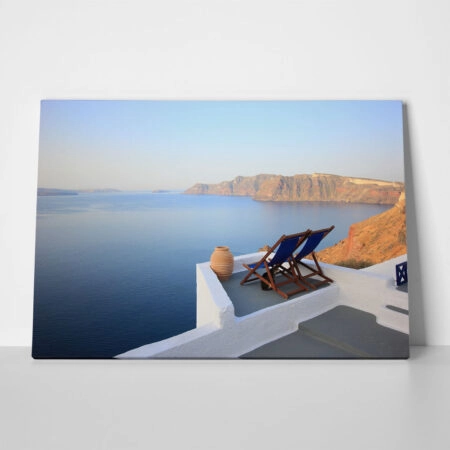 Πινακας σε καμβά SANTORINI